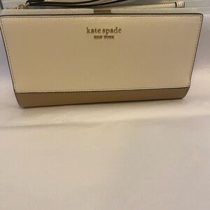 Kate Spade Beige and Cream Women's Wristlet